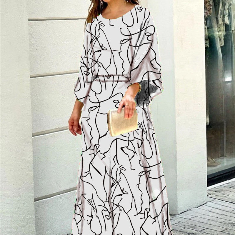 Ensemble 2 pièces pour femme, haut ample à manches longues