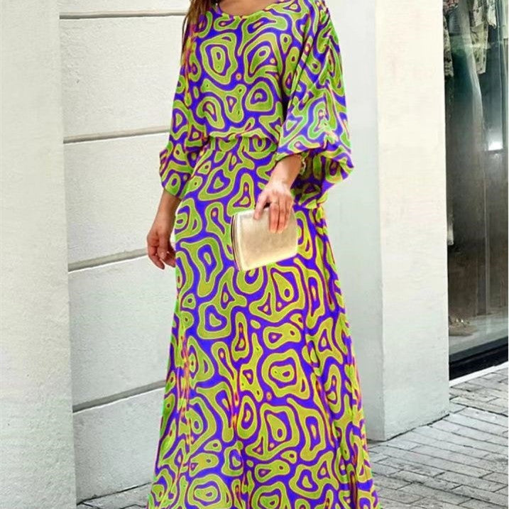 Ensemble 2 pièces pour femme, haut ample à manches longues