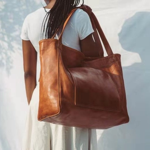 Sacs fourre-tout en cire d'huile de grande capacité pour femmes